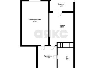 Фото №3: 1-комнатная квартира 36 м² - Знаменский, мкр. Родные Просторы, ул. Природная, 10Бк1