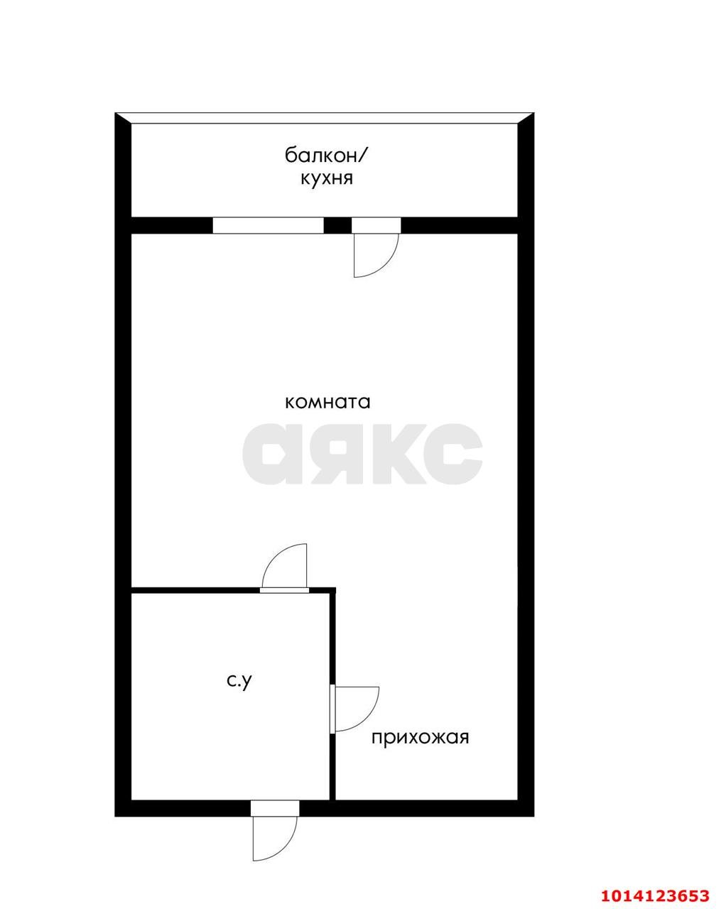 Фото №11: Студия 22 м² - Краснодар, жилой комплекс Британия-2, ул. Генерала Петрова, 43/2