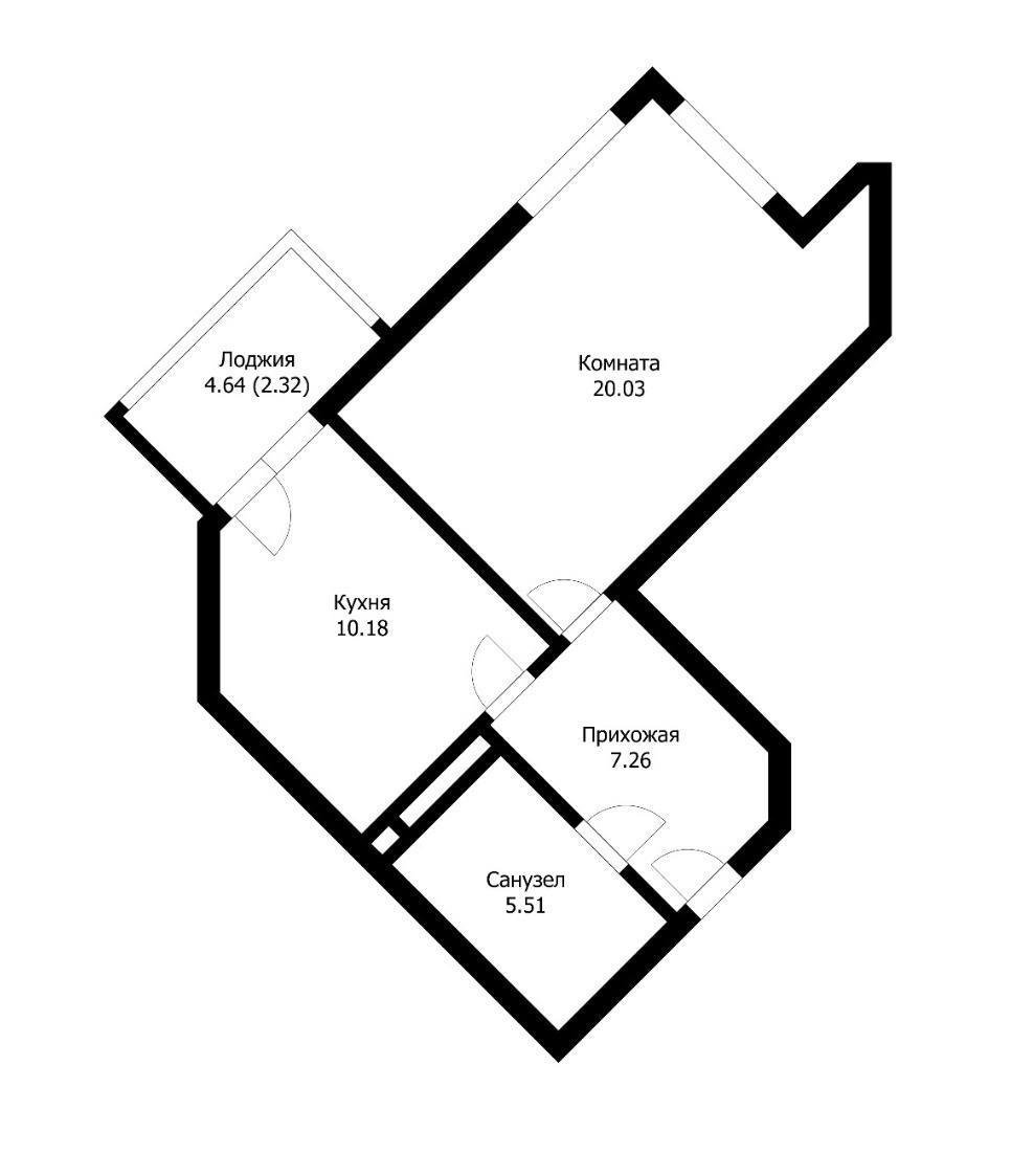 Фото №14: 1-комнатная квартира 43 м² - Краснодар, Прикубанский внутригородской округ, мкр. 2-я Площадка, ул. Ветеранов, 85к5