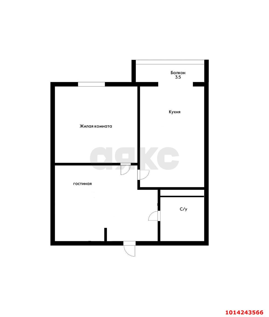 Фото №10: 1-комнатная квартира 35 м² - Краснодар, имени Петра Метальникова, ул. Петра Метальникова, 38
