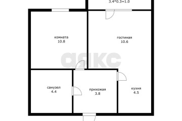 Фото №1: 1-комнатная квартира 34 м² - Краснодар, мкр. жилой комплекс Ракурс, ул. имени Героя Ростовского, 8