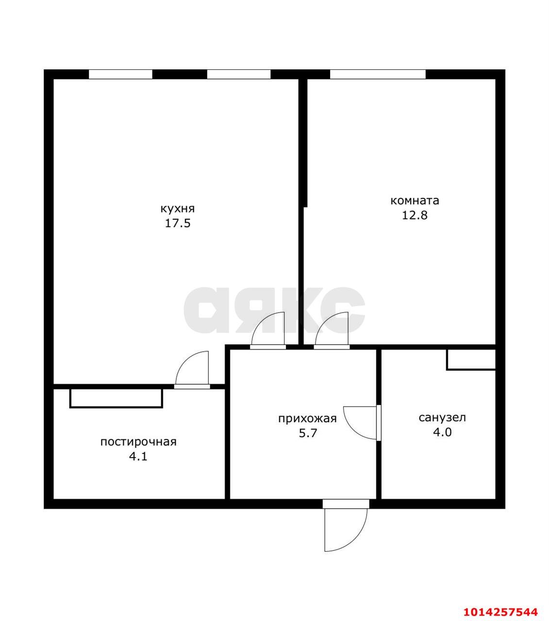 Фото №1: 1-комнатная квартира 44 м² - Краснодар, Догма Парк, ул. Марины Цветаевой, 2