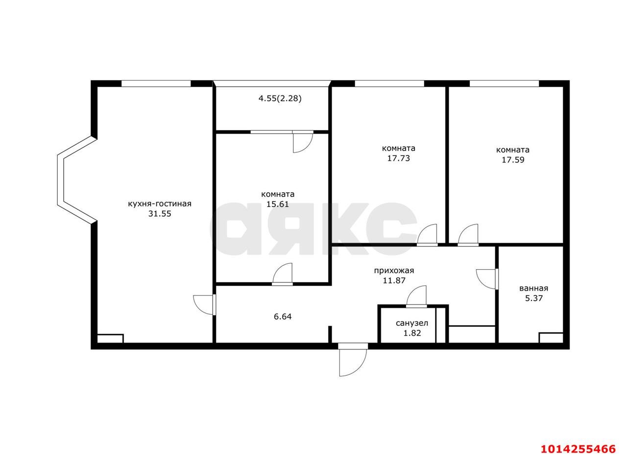 Фото №9: 3-комнатная квартира 111 м² - Краснодар, Западный внутригородской округ, ул. Строителей, 21