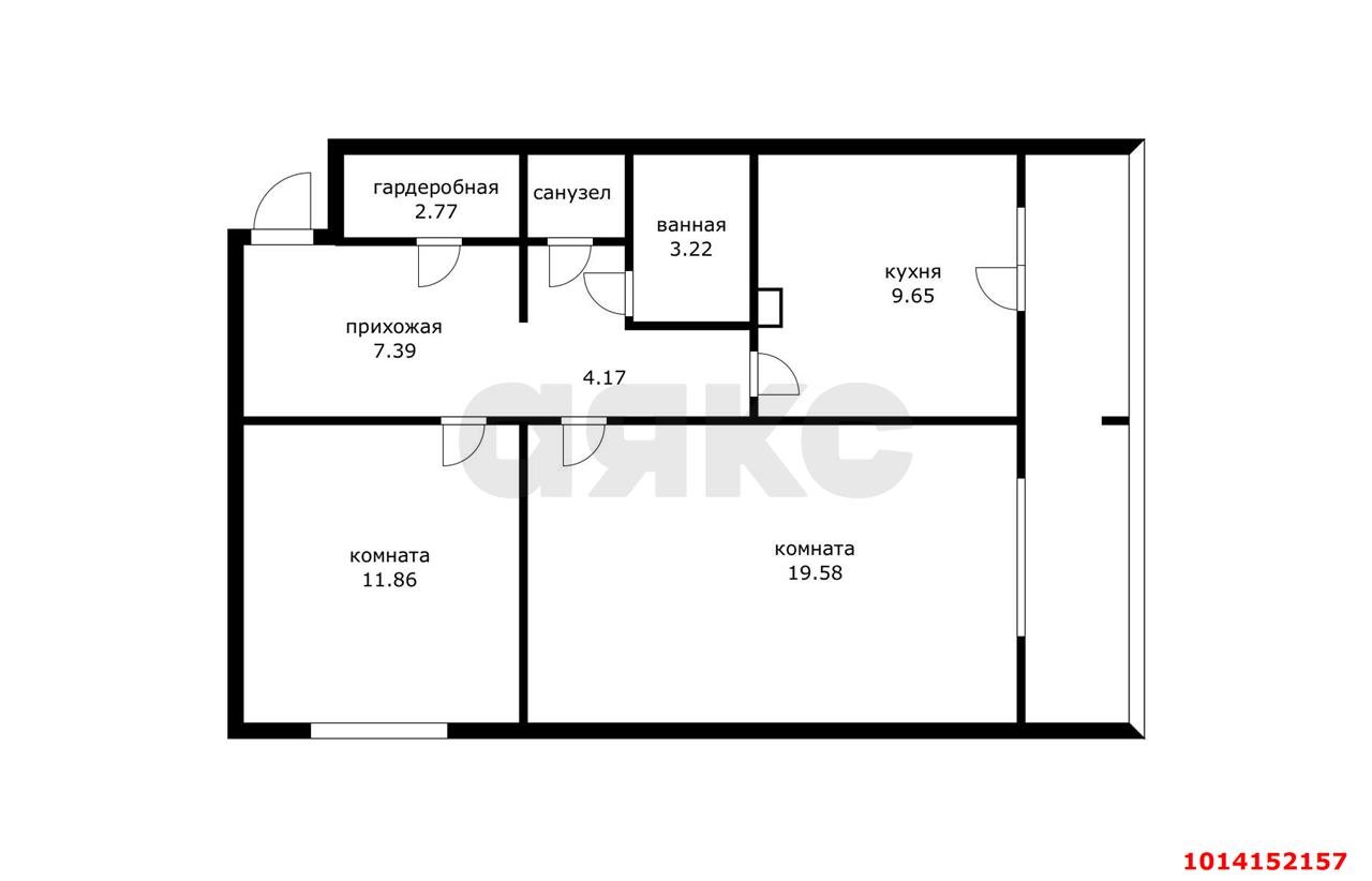 Фото №16: 2-комнатная квартира 62 м² - Краснодар, Школьный, ул. Школьная, 5
