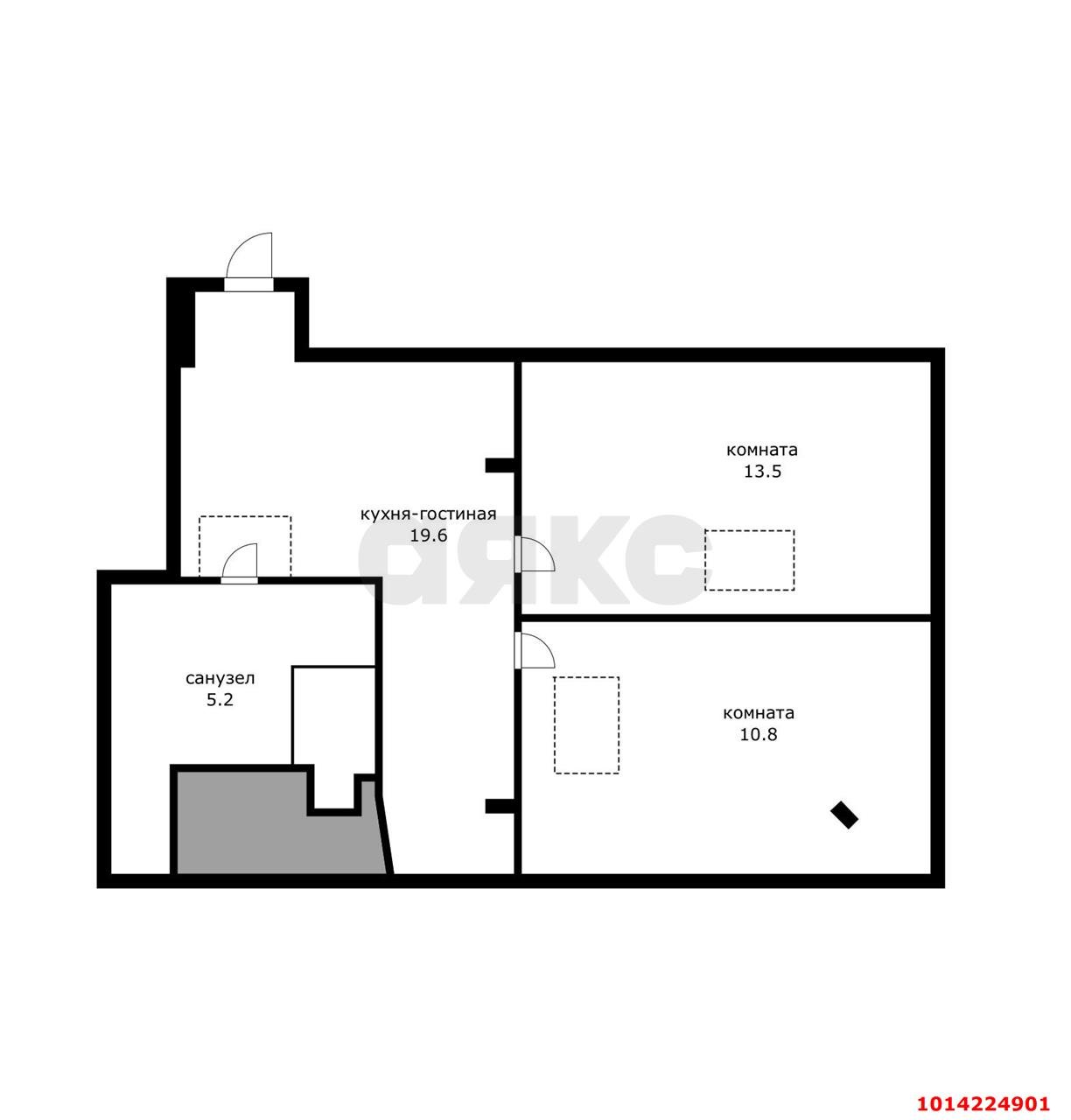 Фото №14: 2-комнатная квартира 51 м² - Краснодар, жилой комплекс Спорт-Сити, Прикубанский внутригородской округ, мкр. Краевая Клиническая Больница, ул. Домбайская, 10/1к1