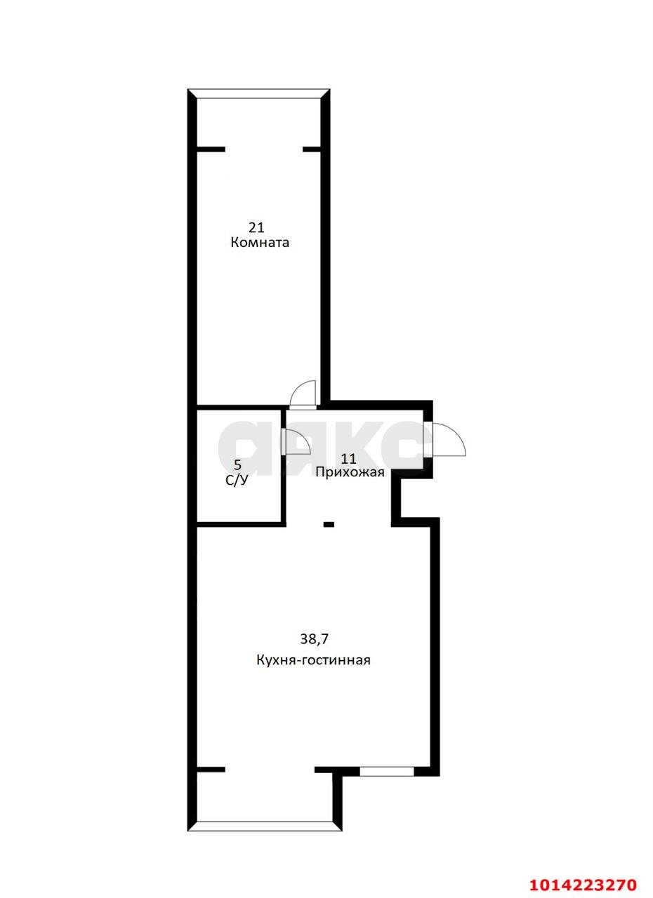 Фото №8: 2-комнатная квартира 74 м² - Краснодар, Прикубанский внутригородской округ, мкр. Музыкальный, пер. Алмазный, 3