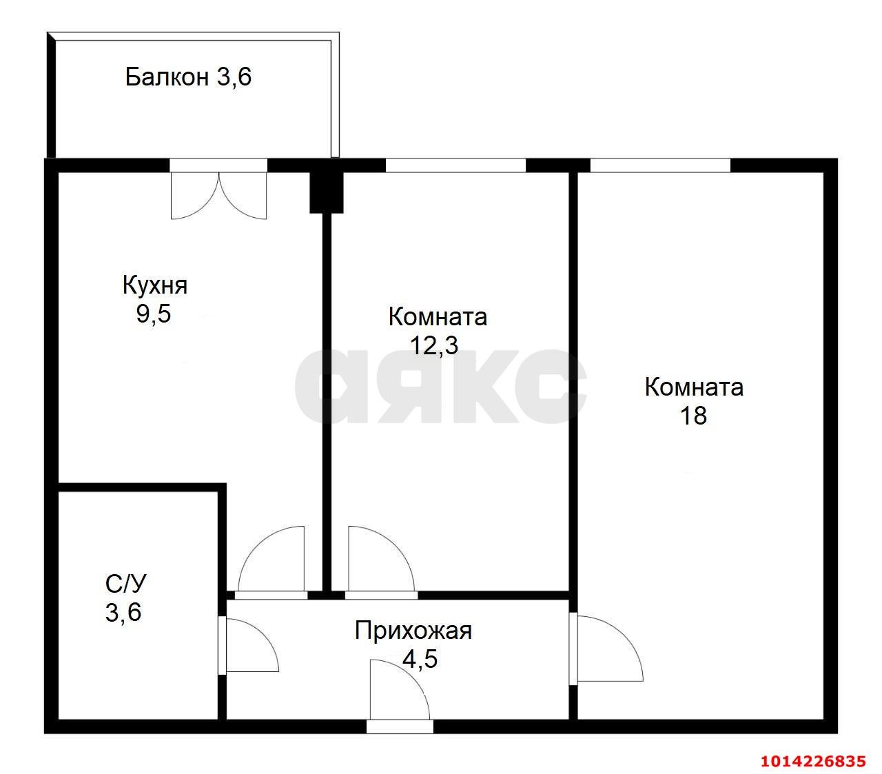 Фото №11: 2-комнатная квартира 51 м² - Краснодар, жилой комплекс Притяжение, ул. Московская, 118к1