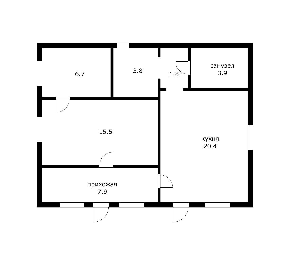 Фото №15: Дом 67 м² + 25 сот. - Старобжегокай, ул. Гоголя