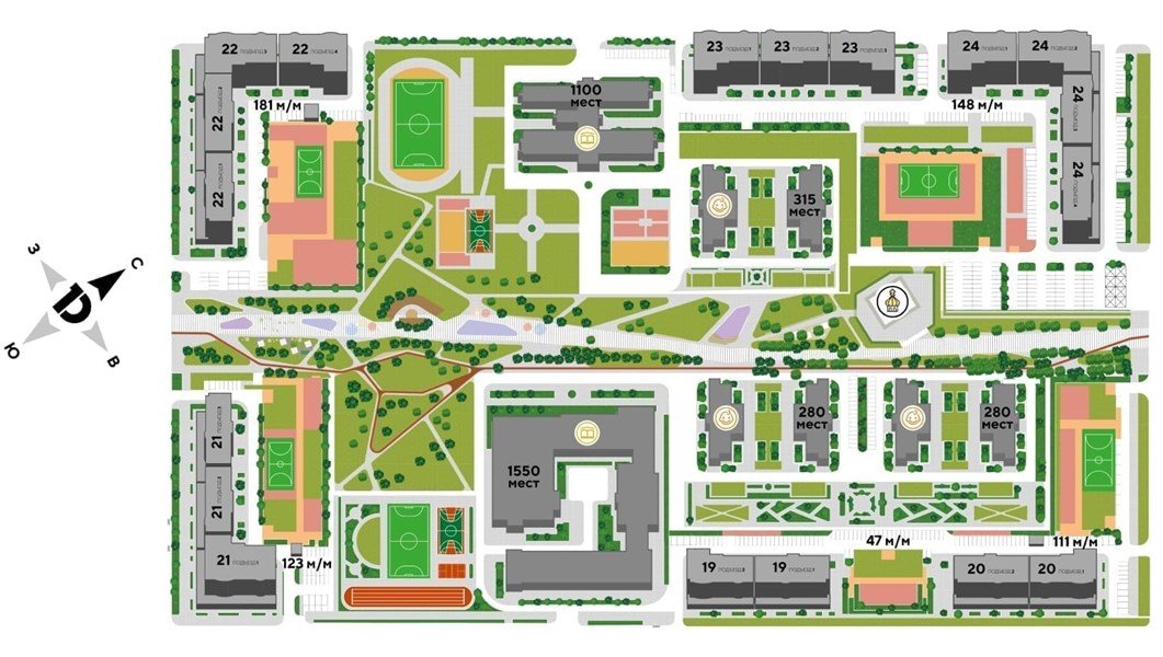 Фото №2: 3-комнатная квартира 91 м² - Краснодар, Прикубанский внутригородской округ, мкр. жилой комплекс Самолёт-4, ул. Ивана Беличенко, 95