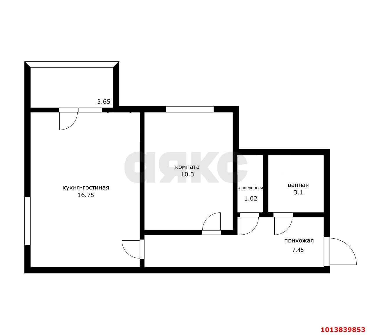Фото №6: 1-комнатная квартира 39 м² - Краснодар, жилой комплекс Парусная Регата, ул. Автолюбителей, 1Дк2