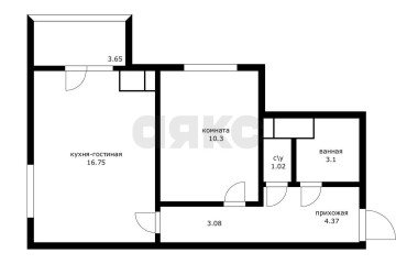 Фото №2: 1-комнатная квартира 37 м² - Краснодар, мкр. жилой комплекс Парусная Регата, ул. Автолюбителей, 1Дк2