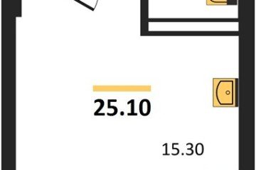 Фото №1: Студия 25 м² - Краснодар, мкр. Фестивальный, 