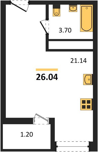 Фото №1: Студия 26 м² - Краснодар, Славянский, ул. Заполярная, 39к7