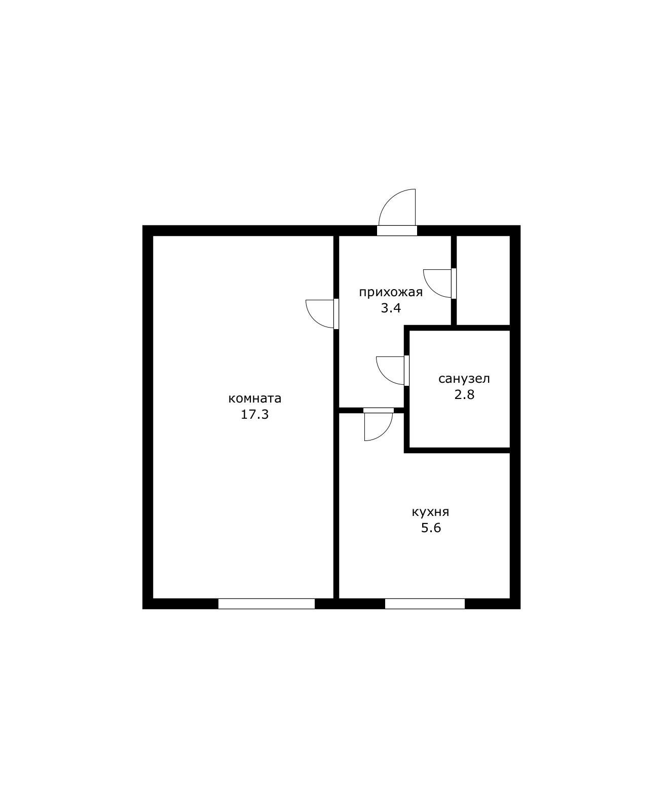 Фото №15: 1-комнатная квартира 30 м² - Краснодар, Прикубанский внутригородской округ, мкр. Славянский, ул. Красных Партизан, 155