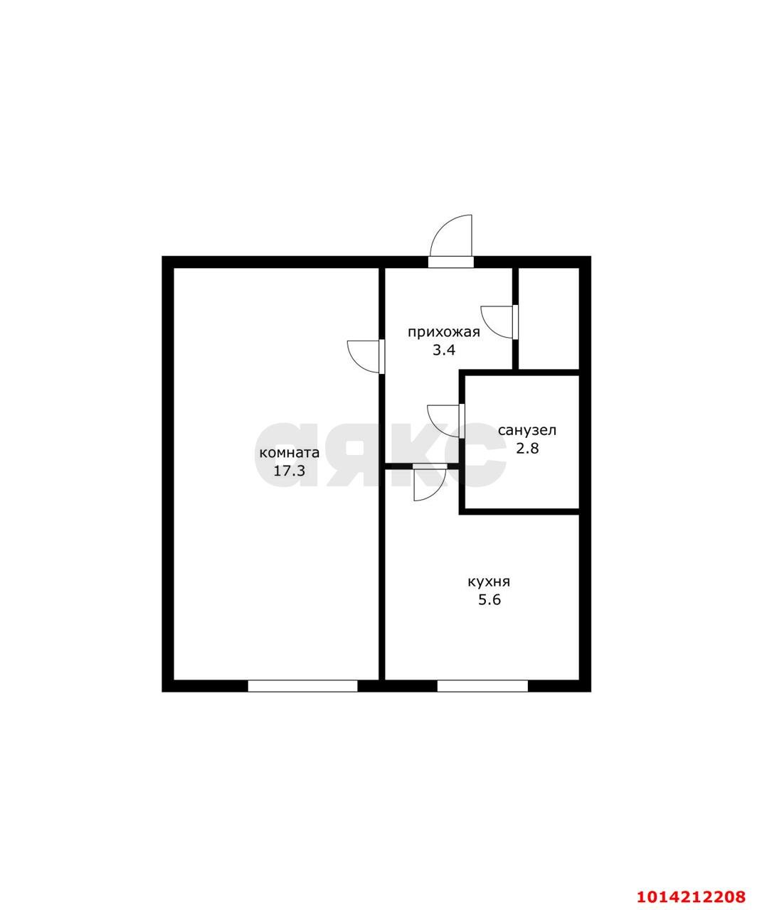 Фото №15: 1-комнатная квартира 30 м² - Краснодар, Славянский, ул. Красных Партизан, 155