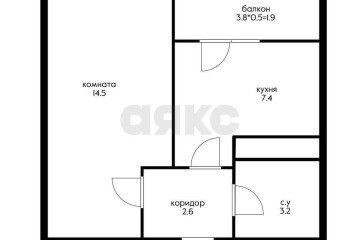 Фото №4: 1-комнатная квартира 31 м² - Краснодар, мкр. жилой комплекс Грани, ул. Западный Обход, 45