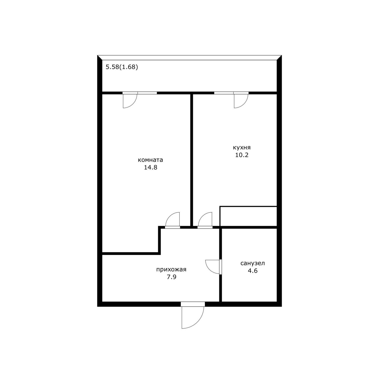 Фото №13: 1-комнатная квартира 42 м² - Краснодар, Прикубанский внутригородской округ, Музыкальный, ЖК Времена Года, мкр. имени Петра Метальникова, ул. Петра Метальникова, 5к3