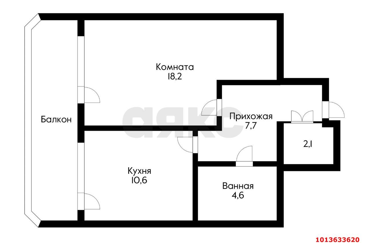 Фото №18: 1-комнатная квартира 52 м² - Краснодар, Центральный, ул. Карасунская набережная, 32