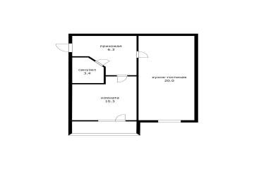 Фото №3: 1-комнатная квартира 45 м² - Краснодар, мкр. Музыкальный, ул. Суздальская, 11