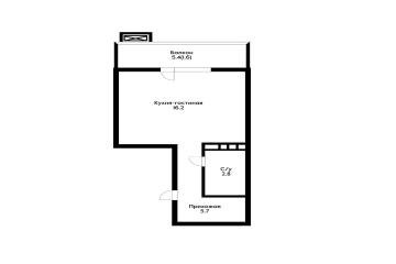 Фото №4: Студия 24 м² - Краснодар, мкр. жилой комплекс Южане, ул. Даниила Смоляна, 71