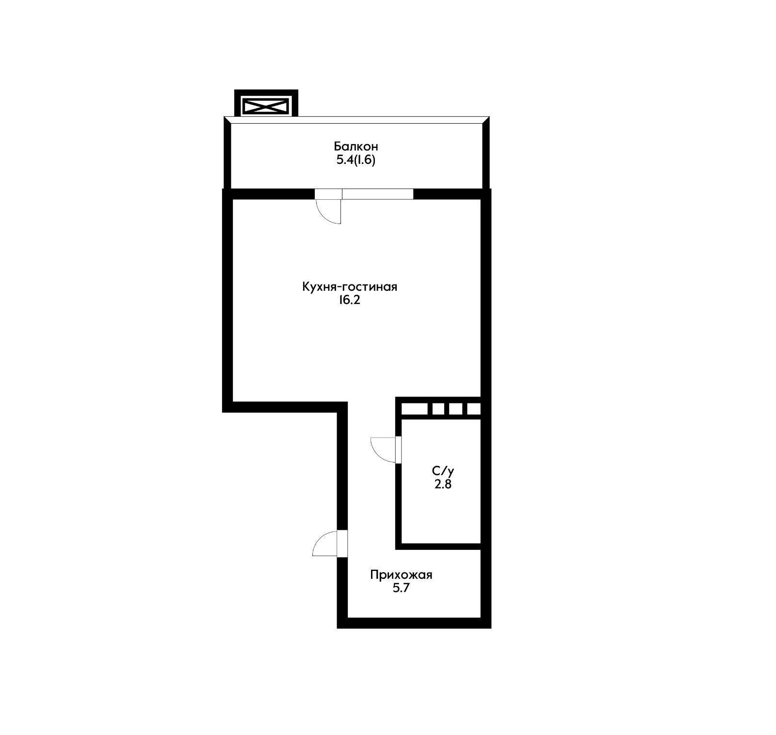 Фото №4: Студия 24 м² - Краснодар, Прикубанский внутригородской округ, мкр. жилой комплекс Южане, ул. Даниила Смоляна, 71