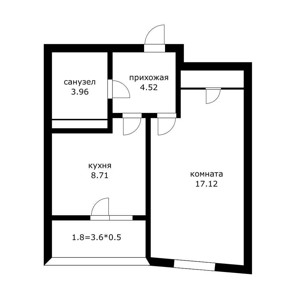 Фото №6: 1-комнатная квартира 40 м² - Краснодар, Прикубанский внутригородской округ, Микрохирургии глаза, мкр. жилой комплекс Сограт, ул. Красных Партизан, 4/15