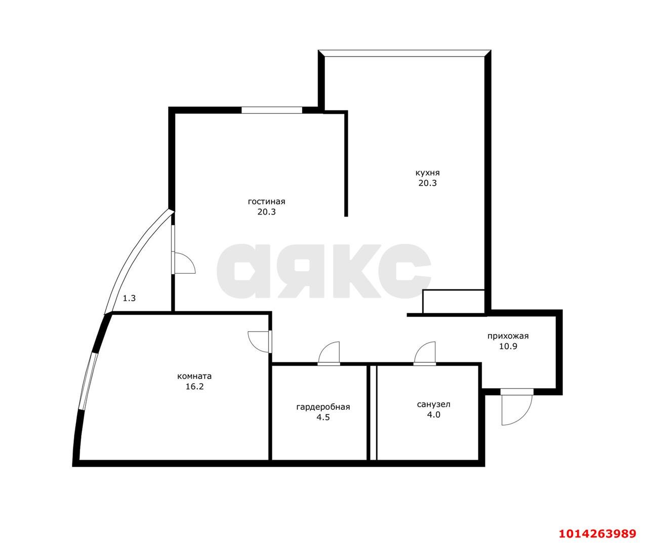 Фото №19: 2-комнатная квартира 72 м² - Краснодар, жилой комплекс Версаль, ул. Черниговская, 1