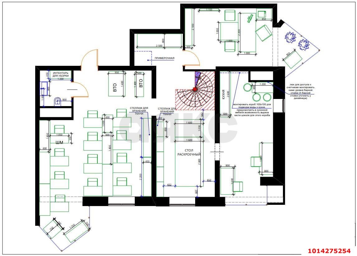 Фото №3: Торговое помещение 224 м² - Краснодар, жилой комплекс Седьмой Континент, ул. Совхозная, 1к5