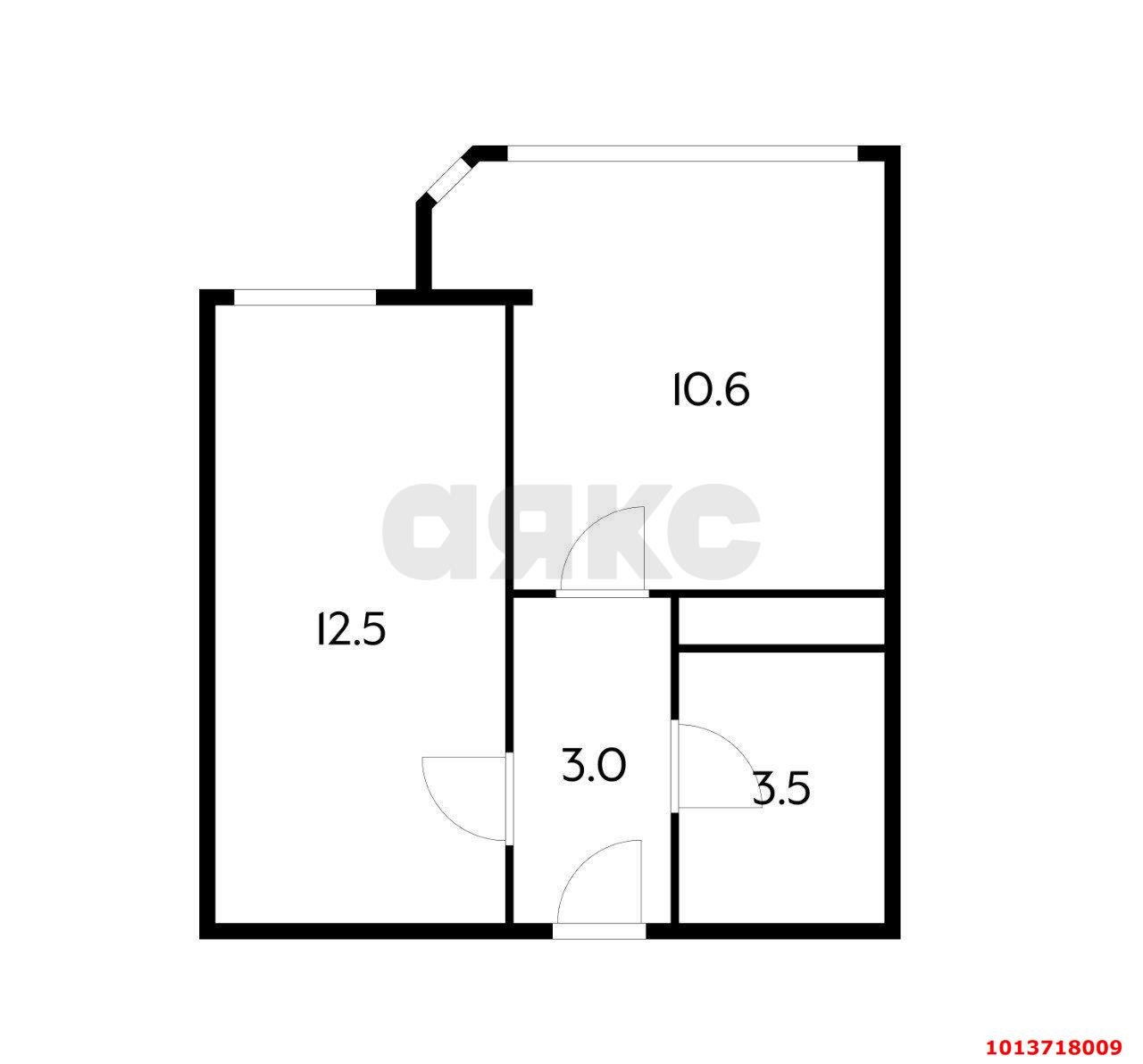 Фото №4: 1-комнатная квартира 29 м² - Яблоновский, ул. Космическая, 88к5