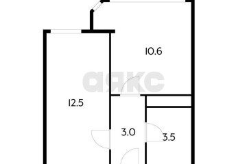 Фото №4: 1-комнатная квартира 29 м² - Яблоновский, ул. Космическая, 88к5