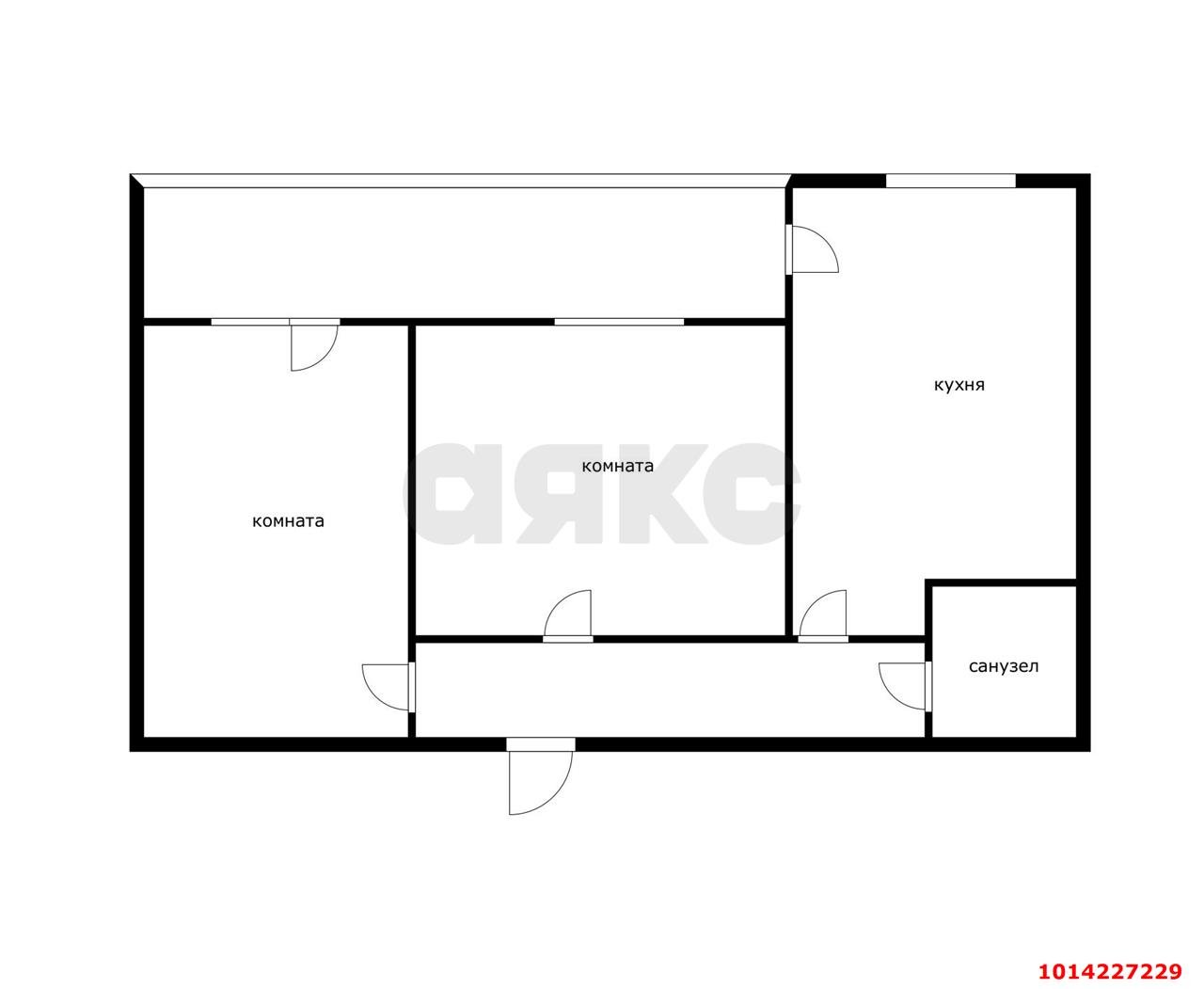 Фото №10: 2-комнатная квартира 60 м² - Краснодар, Музыкальный, ул. имени Сергея Есенина, 104