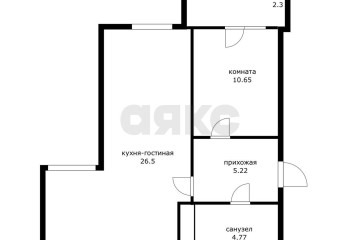 Фото №2: 1-комнатная квартира 47 м² - Краснодар, мкр. жилой комплекс Рекорд, ул. Новороссийская, 90/2к1