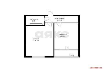 Фото №1: 1-комнатная квартира 34 м² - Краснодар, мкр. Карасунский внутригородской округ, ул. Владимира Жириновского, 1к1