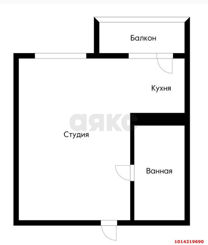 Фото №6: Студия 29 м² - Краснодар, Светлоград, ул. Красных Партизан, 1/4к5