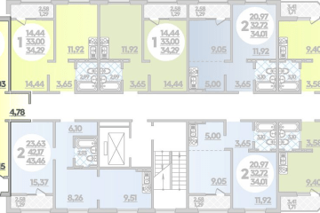 Фото №5: 2-комнатная квартира 43 м² - Берёзовый, мкр. жилой комплекс Молодёжный-2, ул. имени Профессора Малигонова, 42/2к1