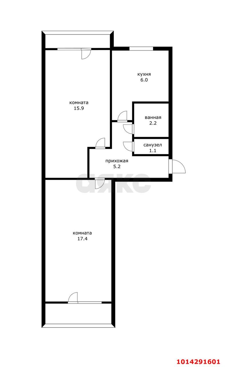 Фото №16: 2-комнатная квартира 54 м² - Краснодар, Фестивальный, ул. Яна Полуяна, 12