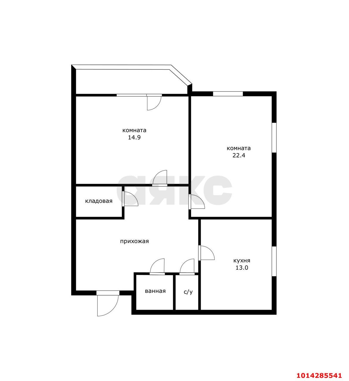 Фото №13: 2-комнатная квартира 68 м² - Краснодар, Восточно-Кругликовский, ул. Восточно-Кругликовская, 46/А