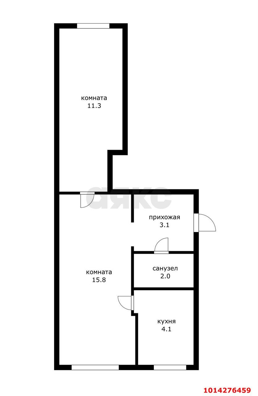 Фото №14: 2-комнатная квартира 35 м² - Краснодар, Черёмушки, ул. Ставропольская, 107/4