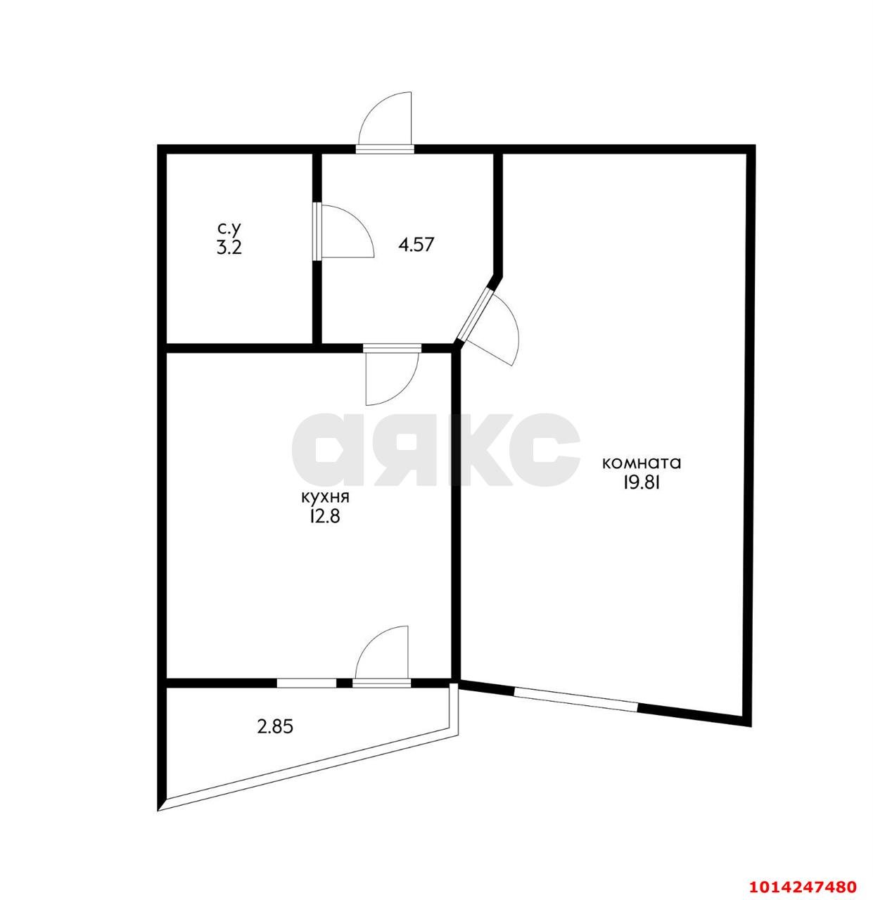 Фото №10: 1-комнатная квартира 44 м² - Краснодар, жилой комплекс Гарантия, ул. Восточно-Кругликовская, 42/3к2