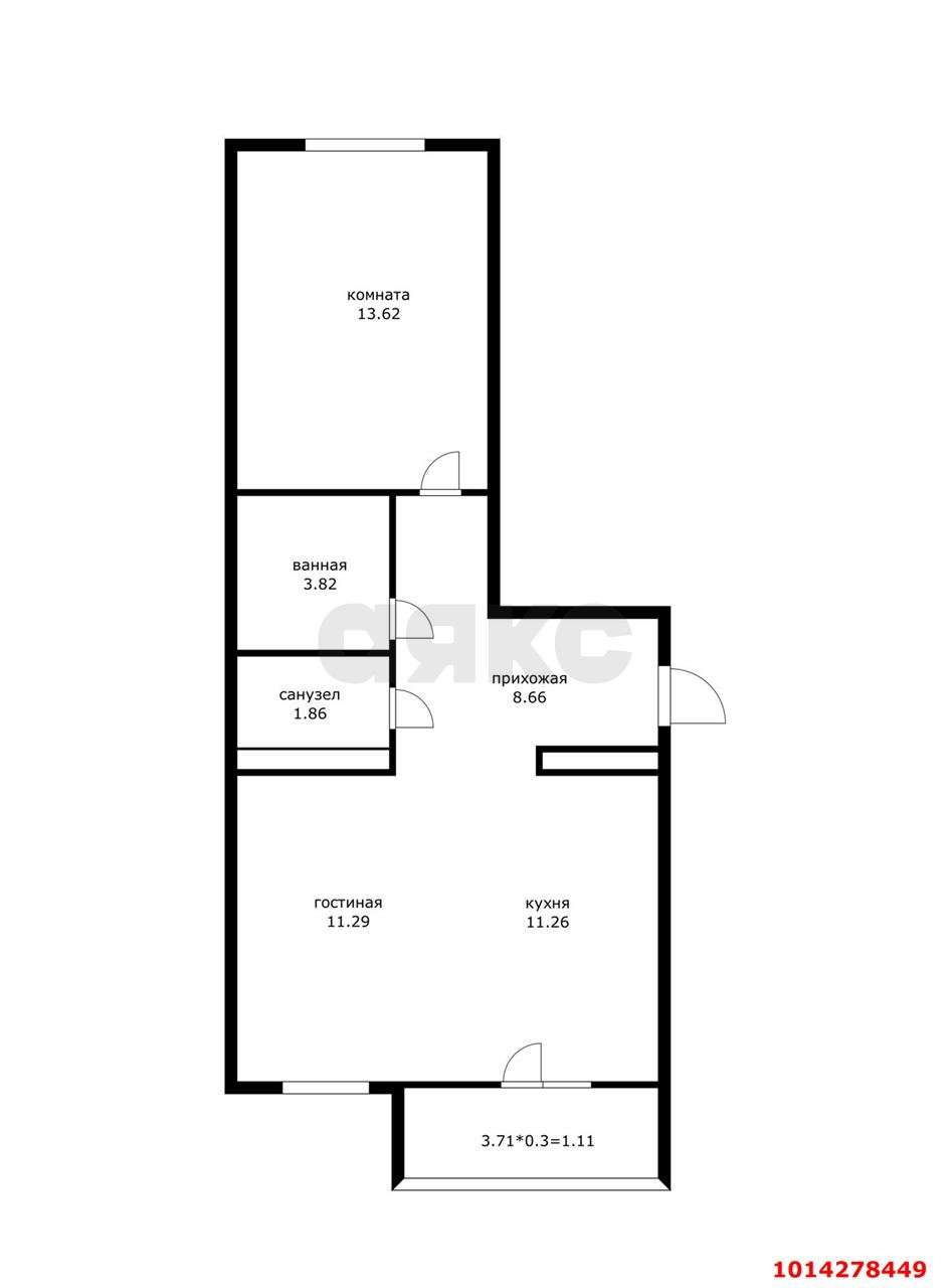 Фото №14: 2-комнатная квартира 55 м² - Краснодар, жилой комплекс Облака, ул. имени Генерала Корнилова, 9