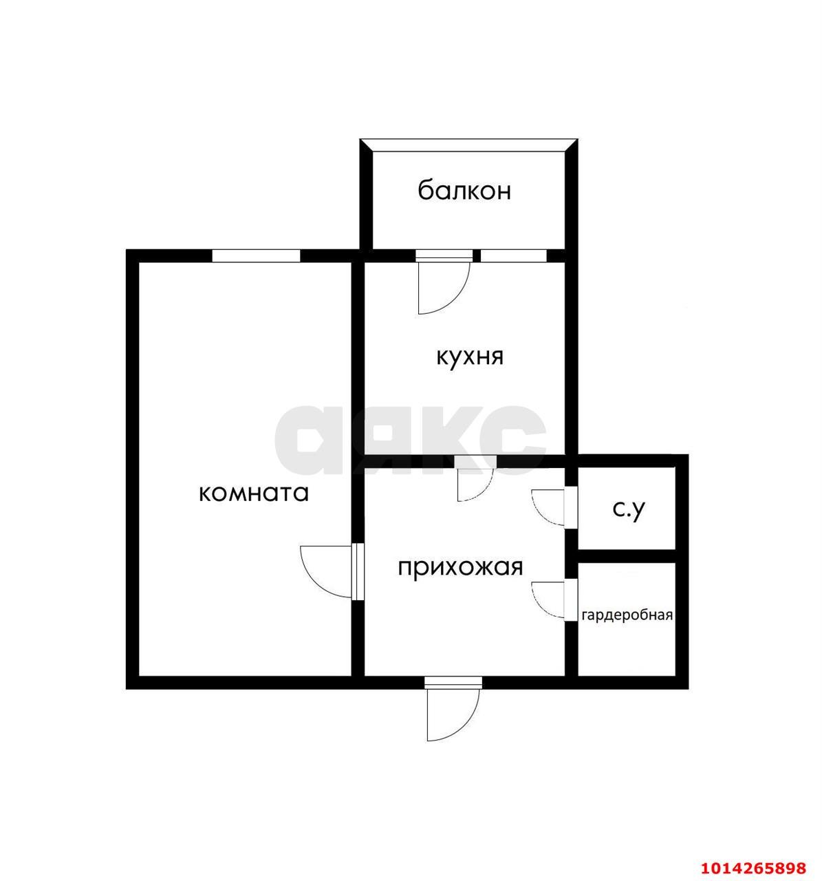 Фото №8: 1-комнатная квартира 42 м² - Краснодар, жилой комплекс Красивый, б-р Интернациональный, 110