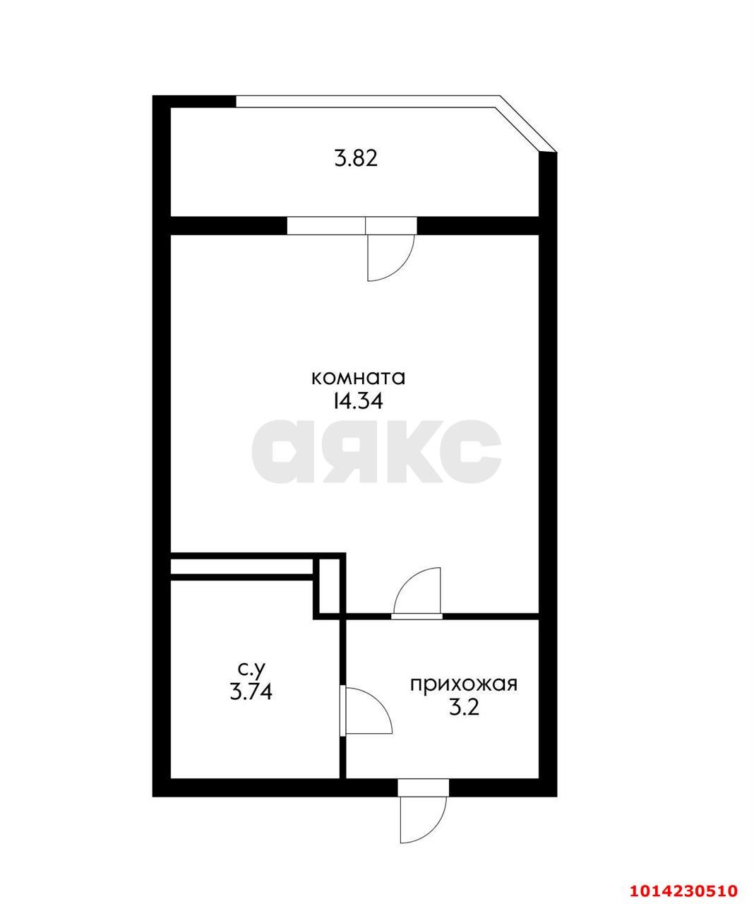 Фото №10: Студия 24 м² - Краснодар, жилой комплекс Ural, ул. Уральская, 87/7