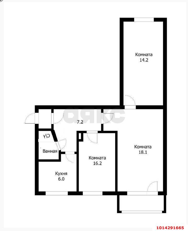 Фото №20: 3-комнатная квартира 60 м² - Краснодар, Центральный внутригородской округ, ул. имени П.М. Гаврилова, 105