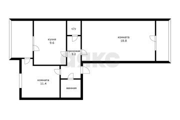 Фото №1: 2-комнатная квартира 58 м² - Краснодар, мкр. Табачная Фабрика, ул. Академика Пустовойта, 6