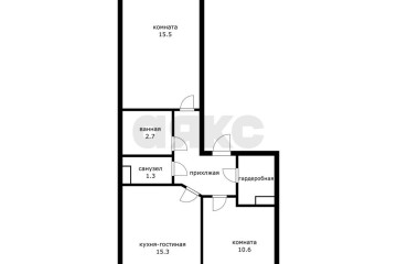 Фото №3: 2-комнатная квартира 53 м² - Российский, мкр. Прикубанский внутригородской округ, ул. Тепличная