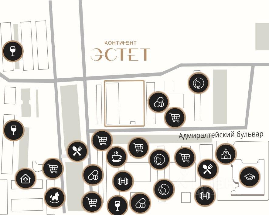 Фото №4: 1-комнатная квартира 35 м² - Краснодар, Прикубанский внутригородской округ, мкр. Россинского, б-р Адмиралтейский, 1