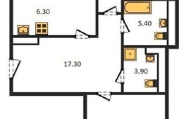 Фото №1: 2-комнатная квартира 122 м² - Краснодар, мкр. жилой комплекс Девелопмент Плаза, ул. имени 40-летия Победы, 33Г