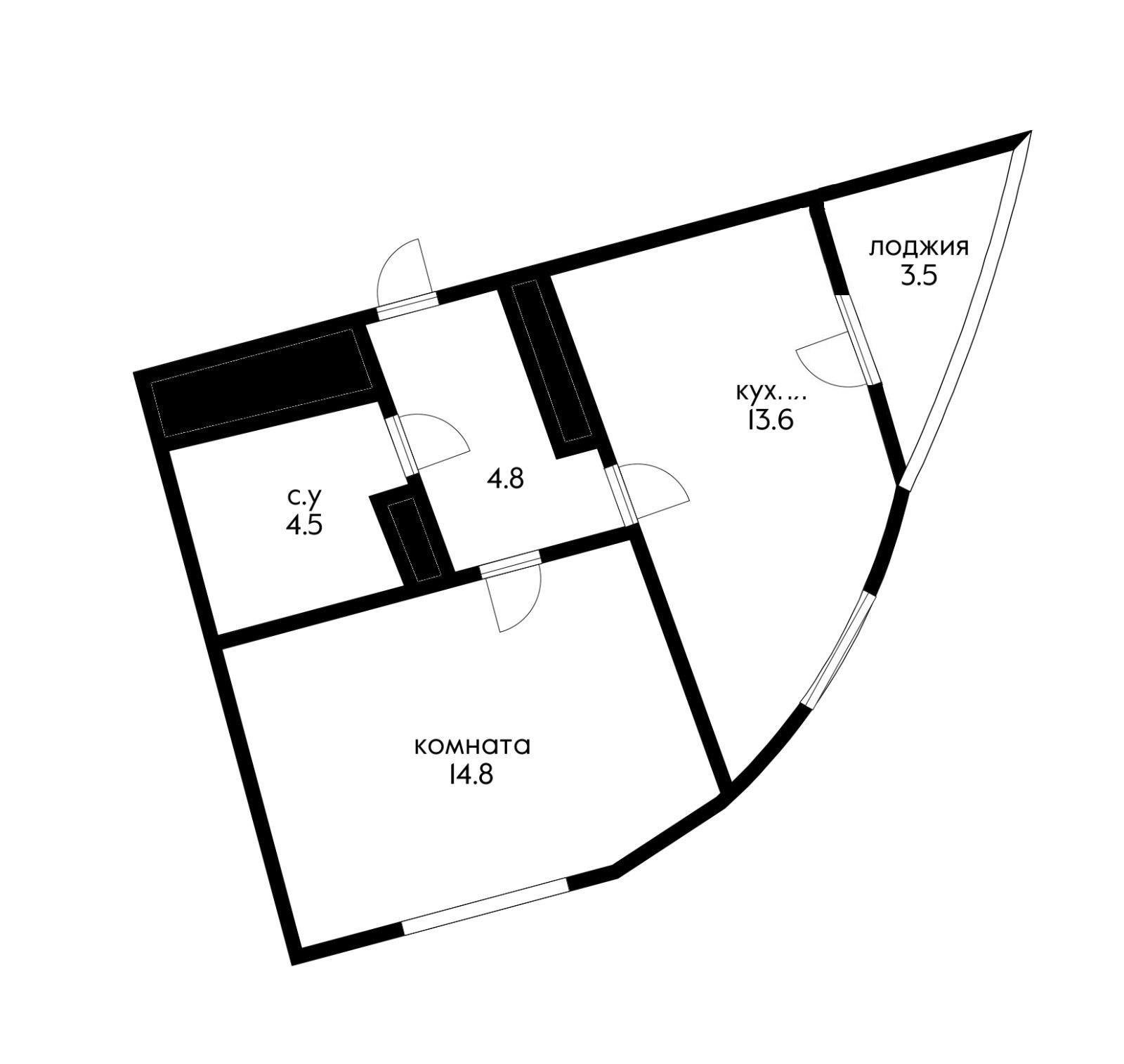 Фото №10: 1-комнатная квартира 41 м² - Краснодар, Центральный внутригородской округ, жилой комплекс Фонтаны, мкр. Черёмушки, ул. Воронежская, 47/14