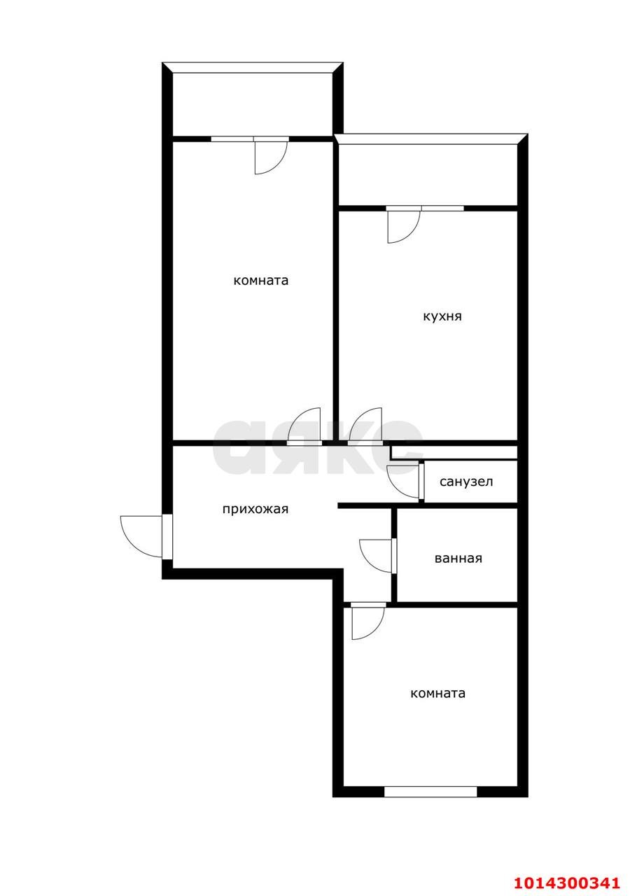 Фото №14: 2-комнатная квартира 78 м² - Краснодар, Восточно-Кругликовский, ул. Героев-Разведчиков, 34