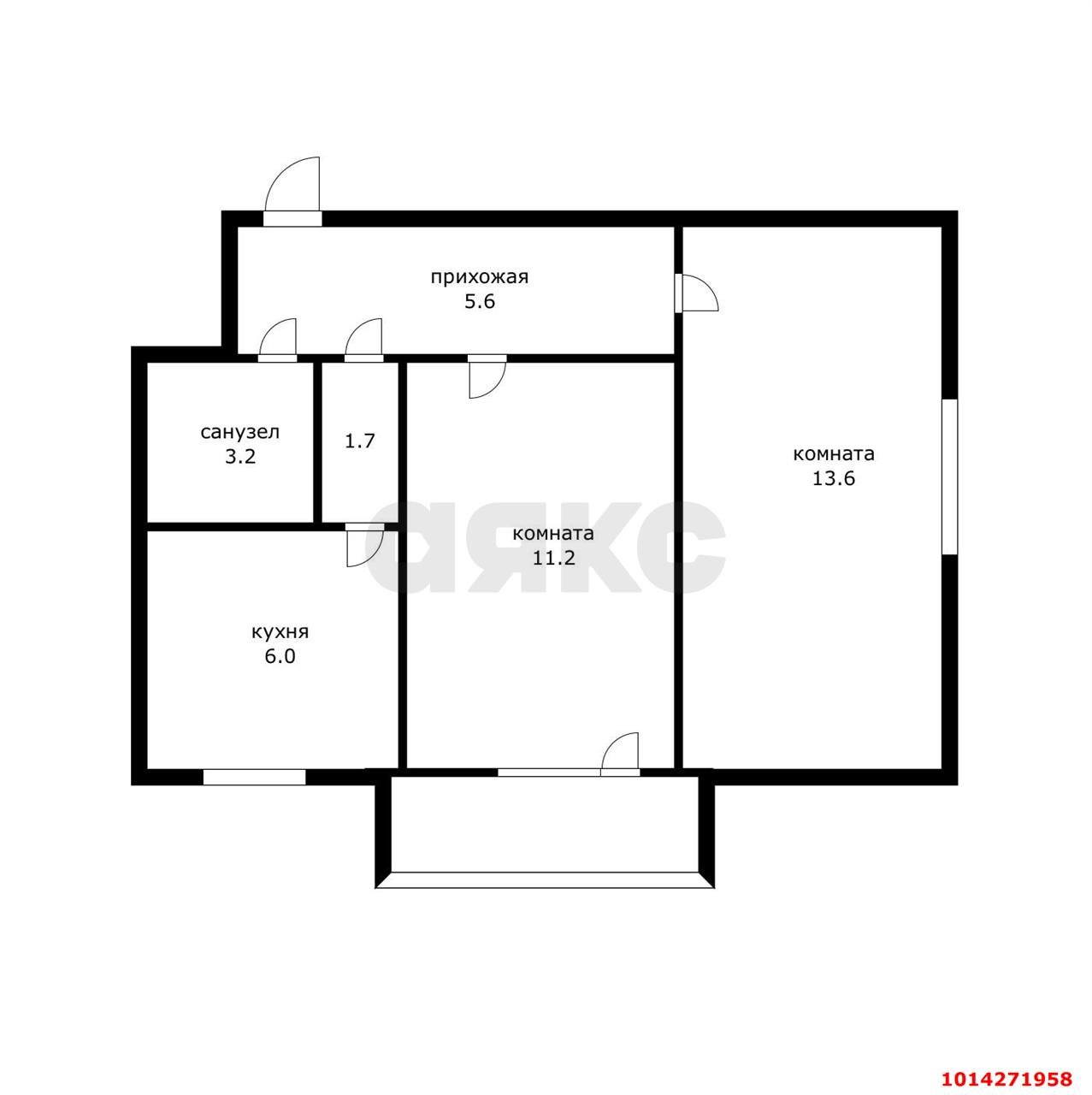 Фото №16: 2-комнатная квартира 45 м² - Краснодар, Черёмушки, ул. Старокубанская, 104
